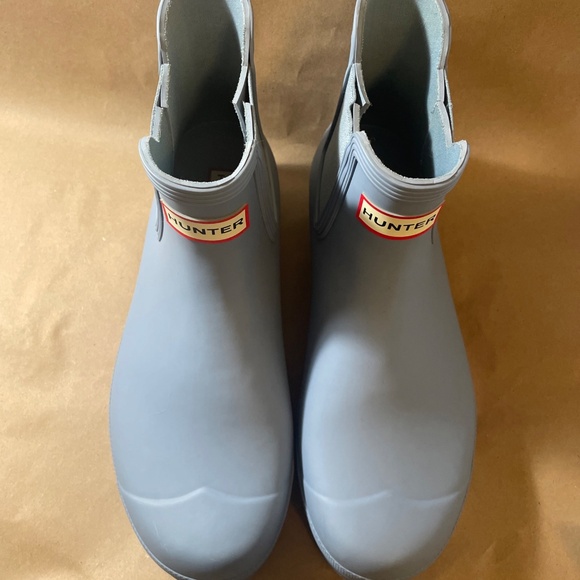 Hunter Original Chelsea Women's Waterproof Rain Boots Light Blue Size 10 - Picture 6 of 8